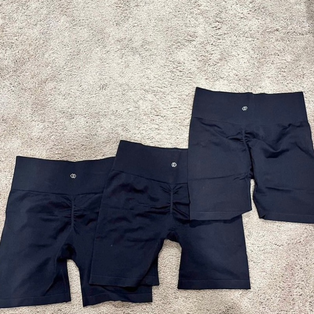 Black Biker Gym Shorts - Women’s